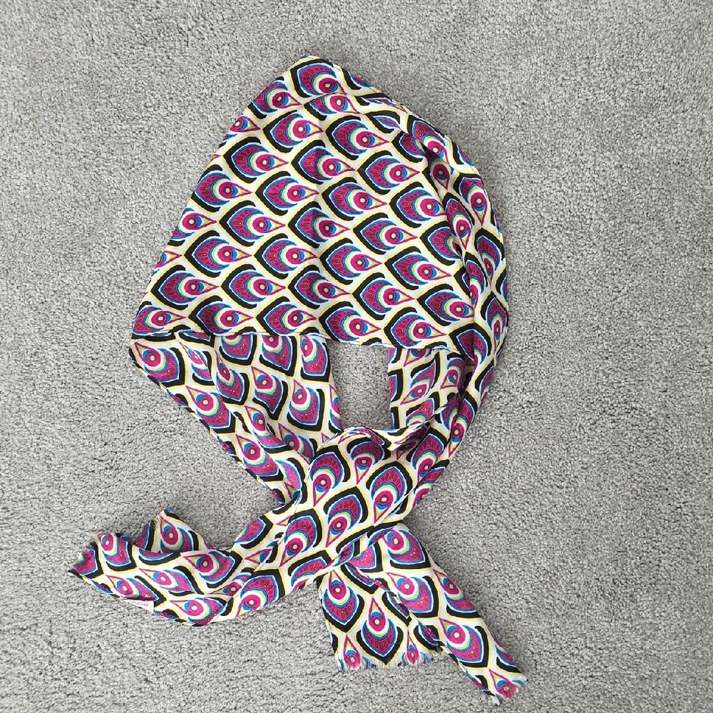 Echo Multicolor Peacock Pattern Scarf
